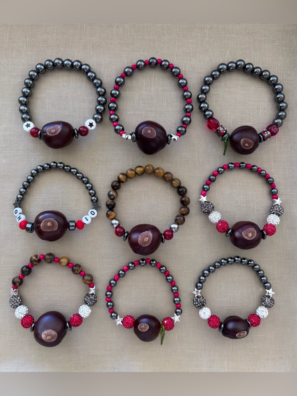 Ohio Buckeye Bracelet Football Graduation